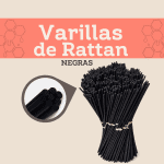 Varillas de Rattan Negras